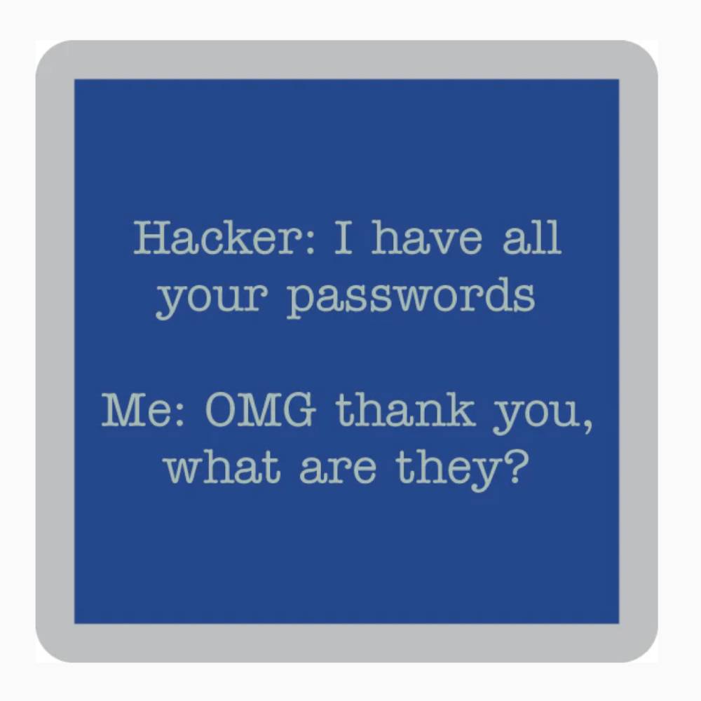 Hacker Coaster HOME & GIFTS - Home Decor - Decorative Accents Drinks On Me   