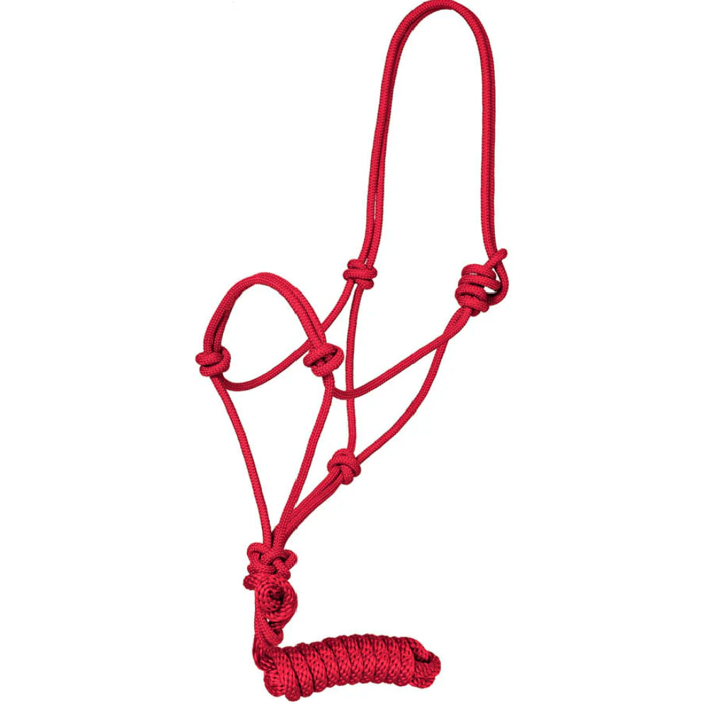 Traditional Rope Halter with Lead Tack - Halters & Leads - Combo Mustang   
