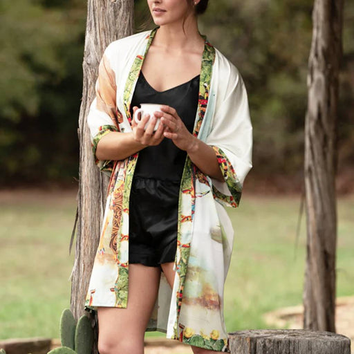 Fringe Scarves "Haute Horse" Kimono Robe WOMEN - Clothing - Loungewear Fringe Scarves   