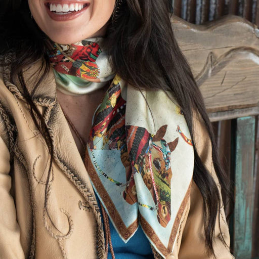 Fringe Scarves "Haute Horse" Long Wild Rag ACCESSORIES - Additional Accessories - Wild Rags & Scarves Fringe Scarves   