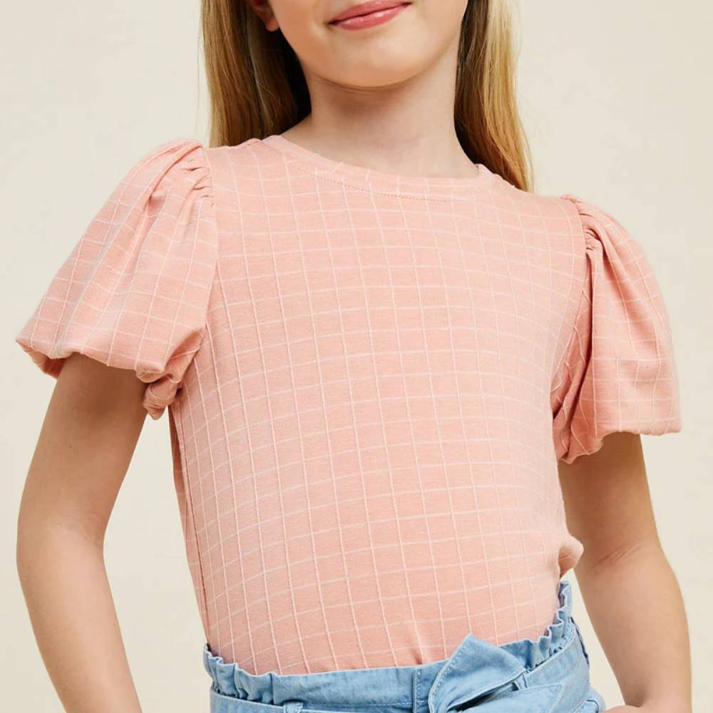 Hayden Girl's Bubble Sleeve Blouse KIDS - Girls - Clothing - Tops - Long Sleeve Tops Hayden Los Angeles   