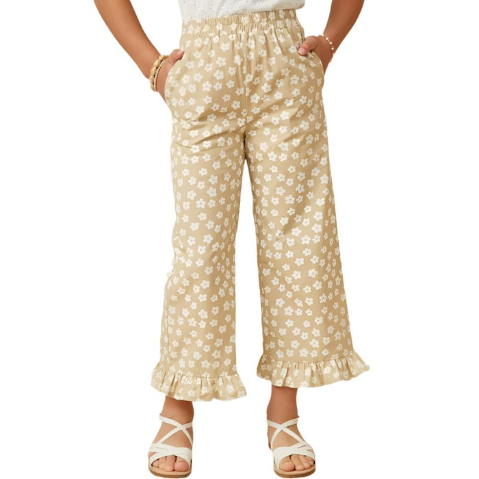 Hayden Girl's Floral Ruffle Pants - FINAL SALE KIDS - Girls - Clothing - Pants Hayden Los Angeles   