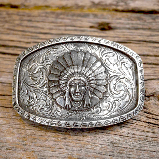Bohlin Vintage Indian Chief Belt Buckle ACCESSORIES - Additional Accessories - Buckles Edward Bohlin