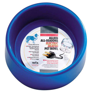Allied Precision Heated Plastic 5 Quart Pet Bowl Pets - Feeding & Watering Allied Precision Industries   