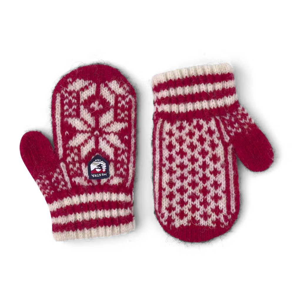 Hestra Toddler Nordic Mitt - Red/Off White KIDS - Accessories - Gloves & Scarves Hestra   