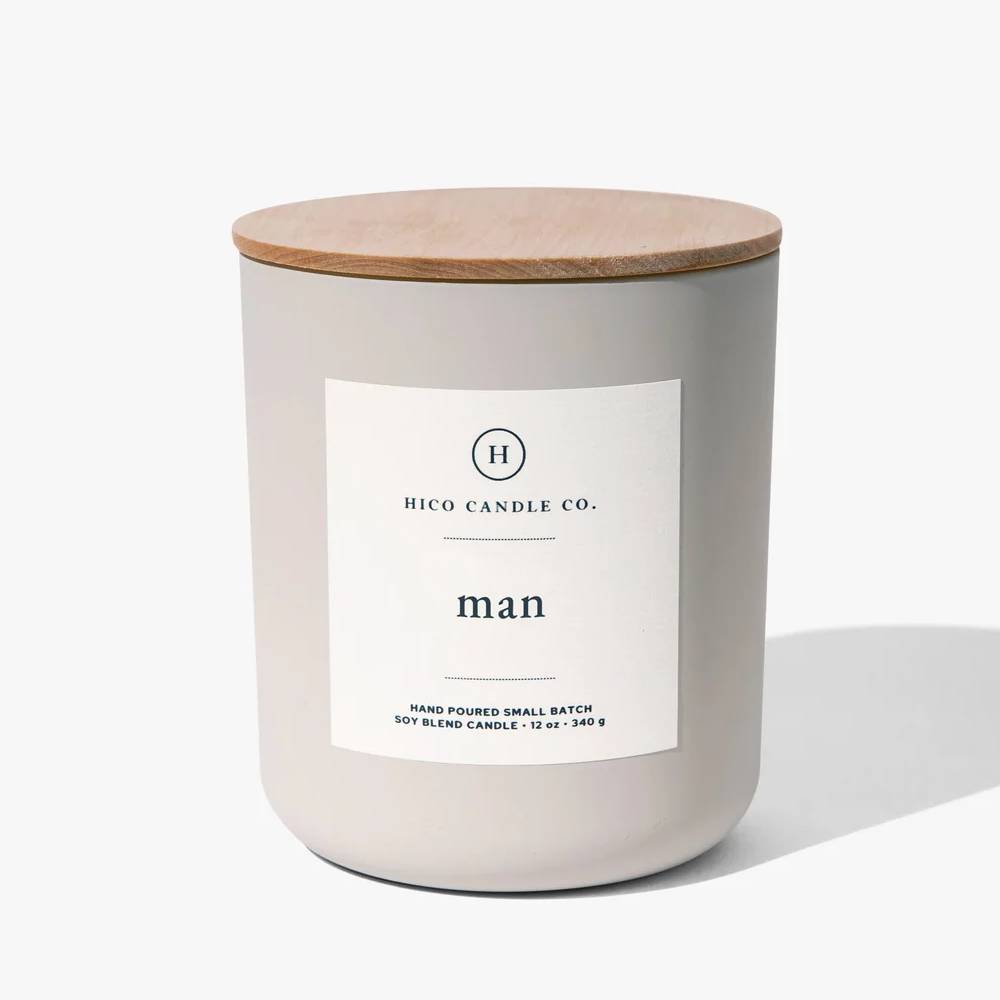 Hico Candle Co Man Candle - 12 oz HOME & GIFTS - Home Decor - Candles + Diffusers Hico Candle Co.   