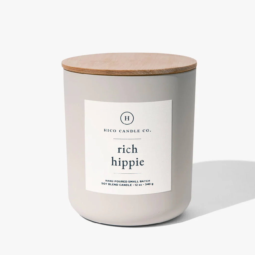 Hico Candle Co Rich Hippie Candle 12 oz HOME & GIFTS - Home Decor - Candles + Diffusers Hico Candle Co.   