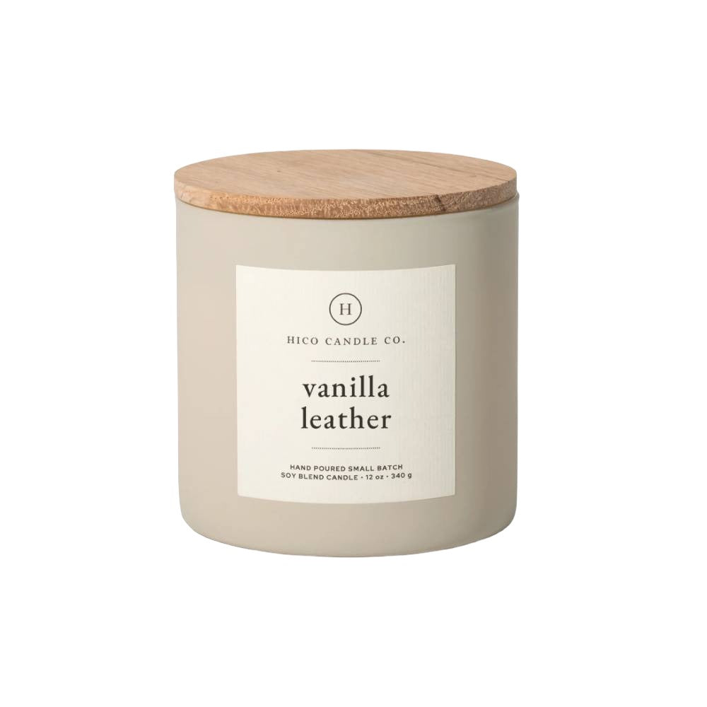 Hico Candle Co Vanilla Leather Candle - 12oz HOME & GIFTS - Home Decor - Candles + Diffusers Hico Candle Co.   