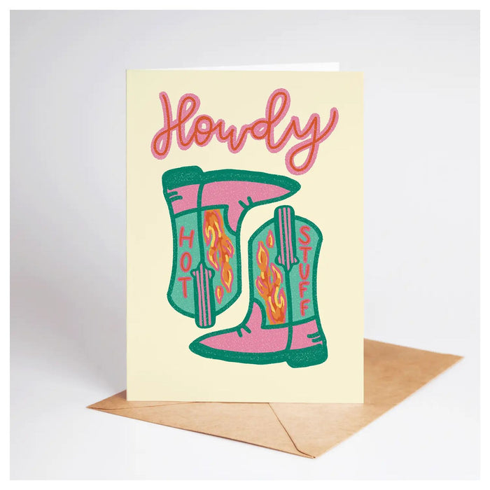 Howdy Hot Stuff Card HOME & GIFTS - Gifts The Shelley Society