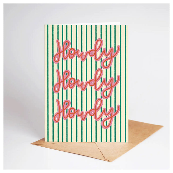 Howdy Howdy Howdy Cowboy Card