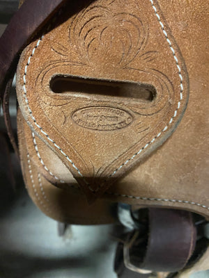 14.5" USED JEFF SMITH ROPING SADDLE