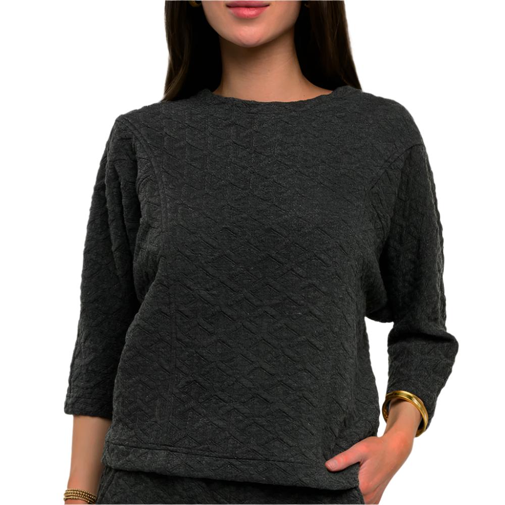 Ivy Jane Quilted Knit Top WOMEN - Clothing - Tops - Long Sleeved Ivy Jane   