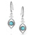 Montana Silversmiths Ideal Brilliance Turquoise Crystal Earrings WOMEN - Accessories - Jewelry - Earrings Montana Silversmiths   