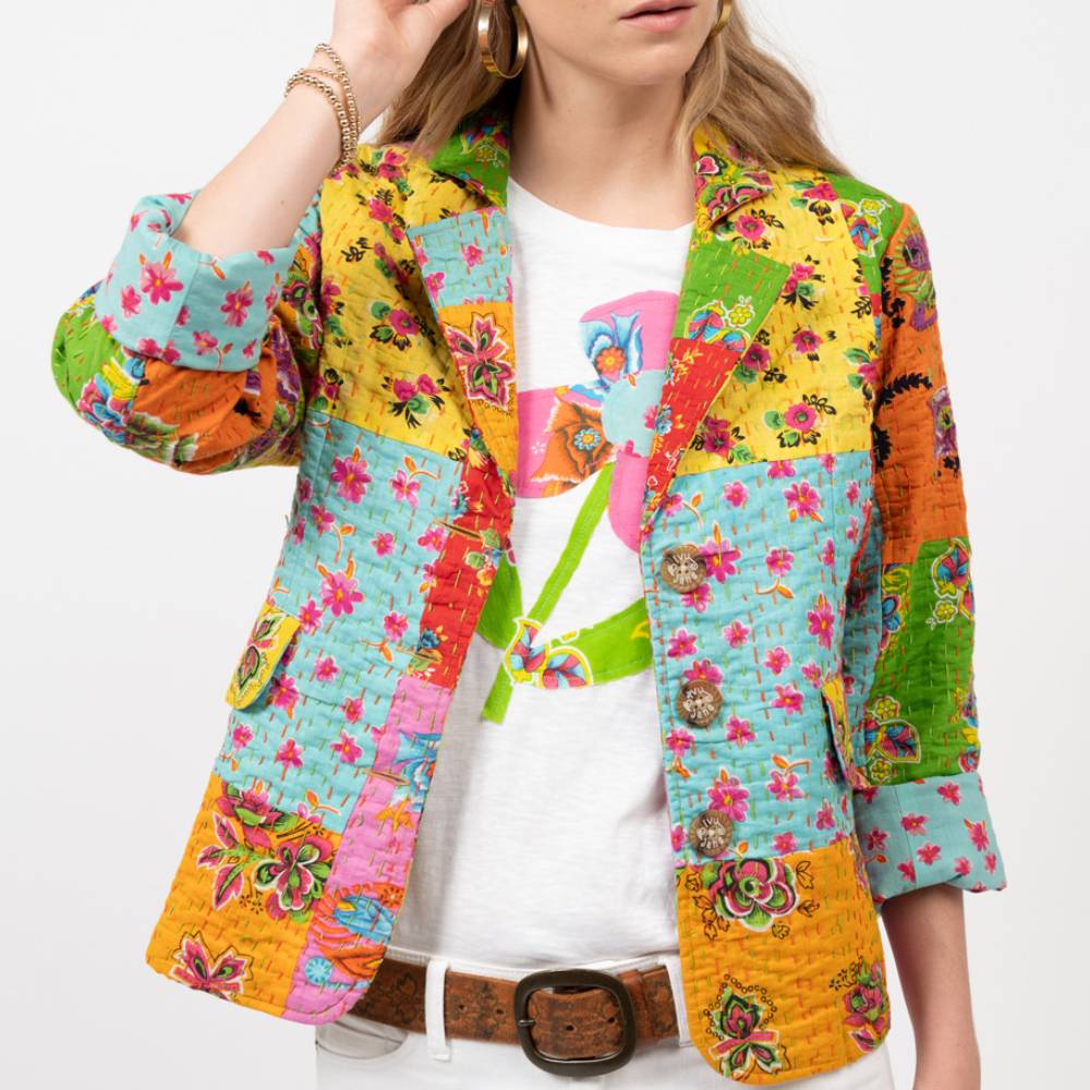 Ivy Jane Kantha Patchwork Blazer WOMEN - Clothing - Outerwear - Jackets Ivy Jane   