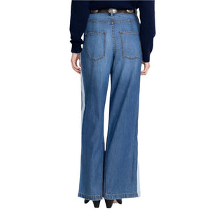 Johnny Was Blanket Stitch Wide Leg Jeans WOMEN - Clothing - Jeans Johnny Was Collection