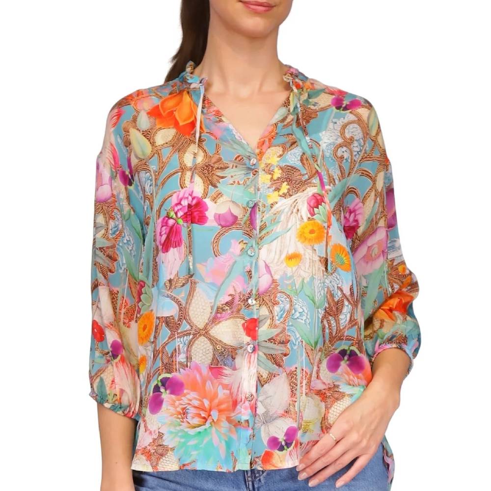 Johnny Was Cathryn Blouse WOMEN - Clothing - Tops - Long Sleeved Johnny Was Collection   