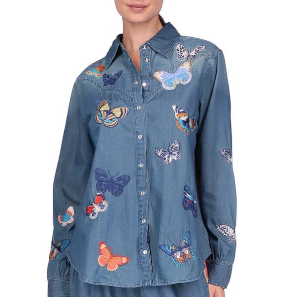 Johnny Was Paradisio Western Shirt WOMEN - Clothing - Tops - Long Sleeved Johnny Was Collection   