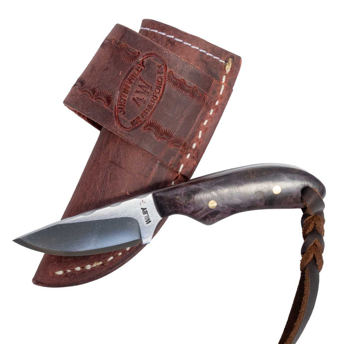 Justin Wiley Purple Bone Fixed Blade Knife Knives Justin Wiley