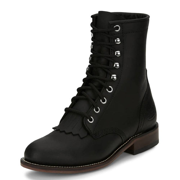 Justin womens lace outlet up boots