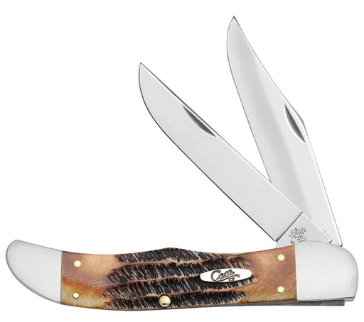 6.5 BoneStag® Folding Hunter with Leather Sheath Knives W.R. Case