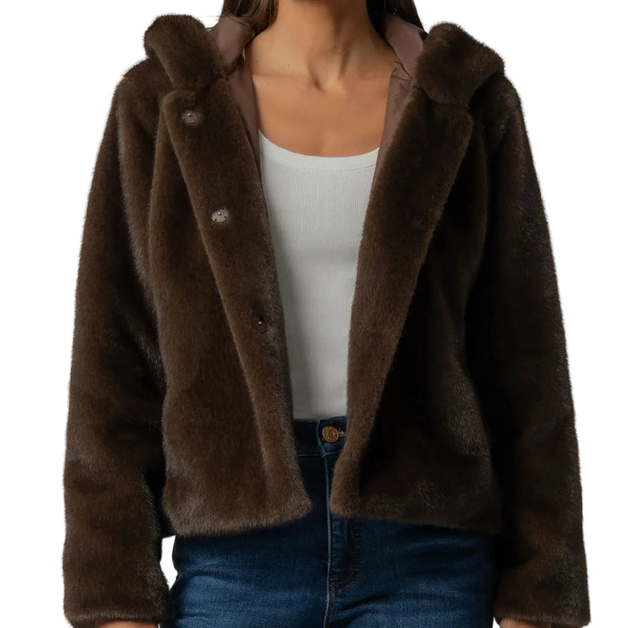 KUT Women's Saskia Faux Fur Jacket