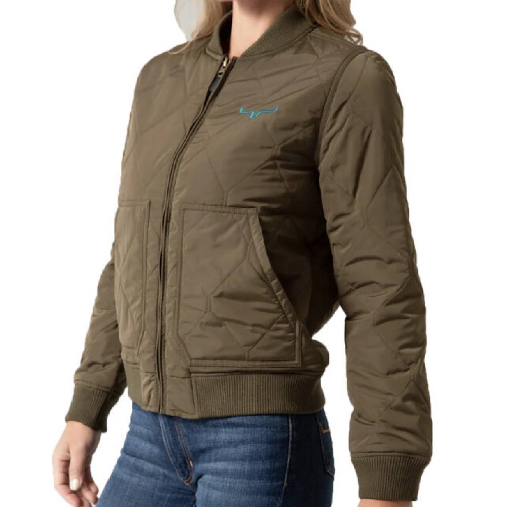 Kimes Ranch Bronc Bomber Jacket- Ladies Western Clothes