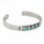 Kingman Turquoise Diamante Cuff WOMEN - Accessories - Jewelry - Bracelets Peyote Bird Designs   