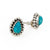 Kingman Turquoise Teardrop Stud Earrings WOMEN - Accessories - Jewelry - Earrings Indian Touch of Gallup   