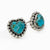 Kingman Turquoise Heart Stud Earrings WOMEN - Accessories - Jewelry - Earrings Indian Touch of Gallup   