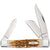 Amber Bone Peach Seed Jig Large Stockman Knives W.R. Case   