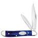 Smooth Blue Pearl Kirinite Peanut Knives W.R. Case   