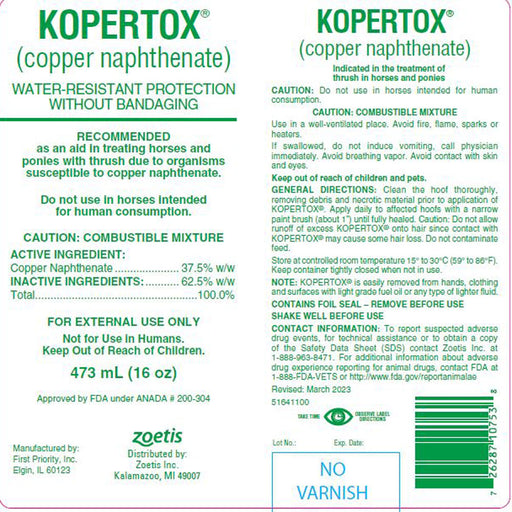 Kopertox (16oz) Farrier & Hoof Care - Topicals Zoetis   