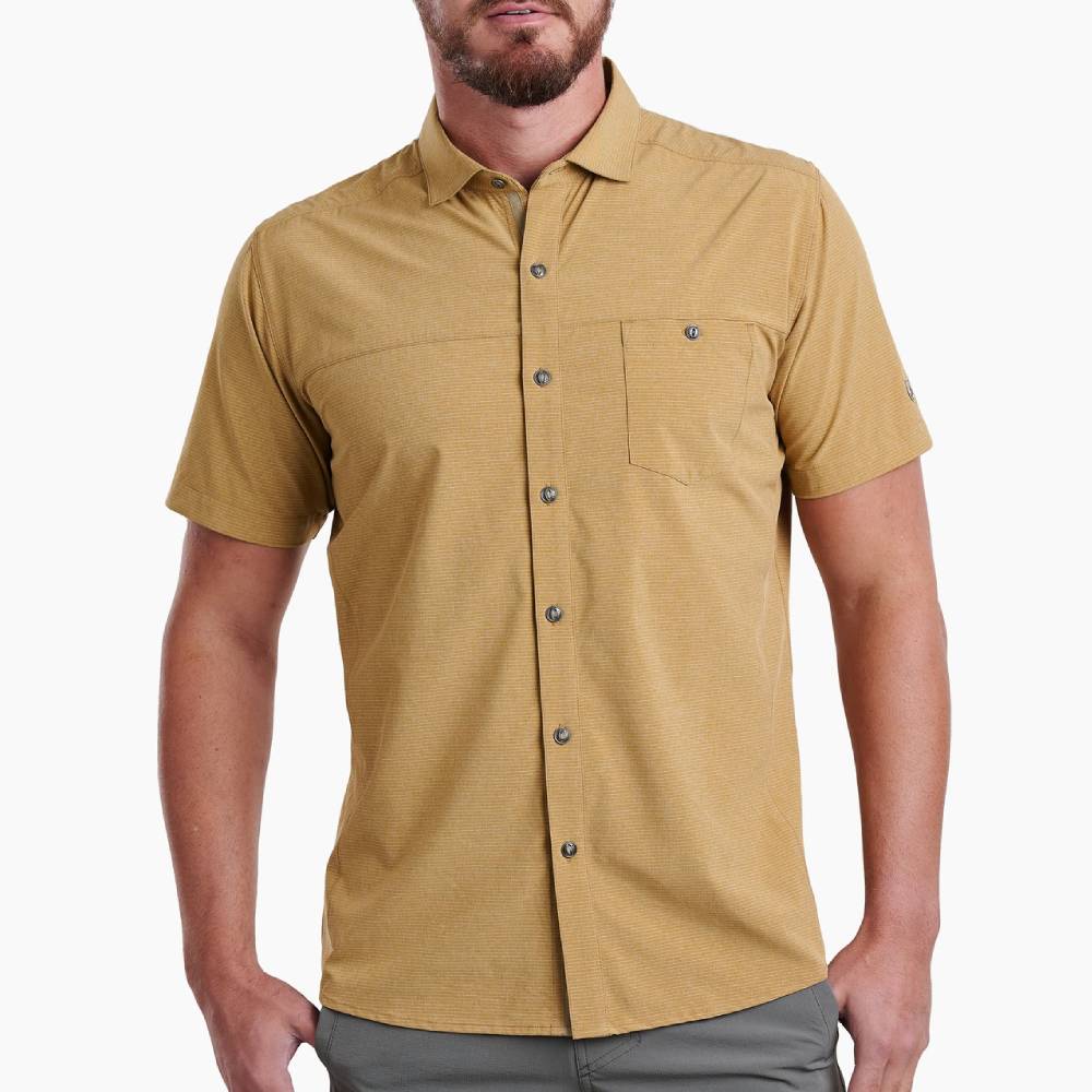 KÜHL Men's Optimizr Shirt - Honey Maple MEN - Clothing - Shirts - Short Sleeve Shirts Kuhl   