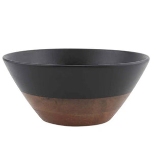 Mud Pie Black Two Tone Serving Bowl HOME & GIFTS - Tabletop + Kitchen - Kitchen Decor Mud Pie L  