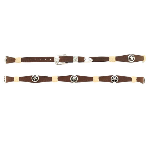 Star Conchos Leather Hatband HATS - HAT RESTORATION & ACCESSORIES M&F Western Products   