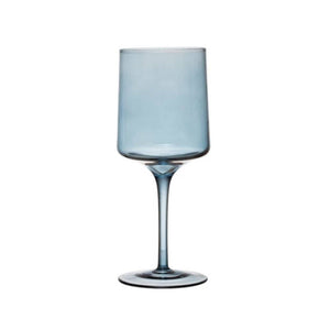 Stemmed Wine Glass - 14oz Home & Gifts - Tabletop + Kitchen - Drinkware + Glassware Creative Co-Op Lt Blue  