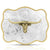 Montana Silversmiths Longhorn Scalloped Buckle ACCESSORIES - Additional Accessories - Buckles Montana Silversmiths   