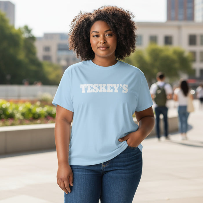 Teskey's Plain Logo Tee - Hydrangea