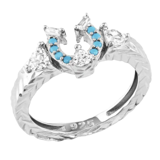 Montana Silversmiths Luck Defined Crystal Turquoise Ring WOMEN - Accessories - Jewelry - Rings Montana Silversmiths   