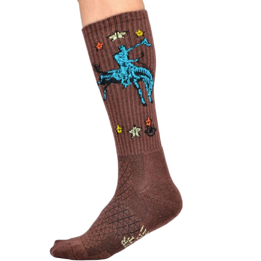Lucky Chuck "Fringe Long Live Cowboy" Performance Socks WOMEN - Clothing - Intimates & Hosiery Lucky Chuck   