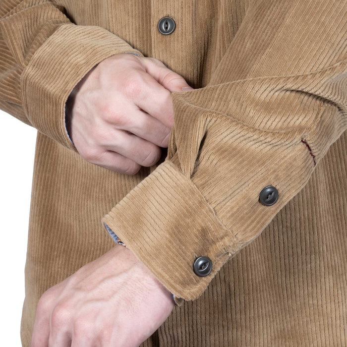 True Grit Khaki Corduroy Shirt MEN - Clothing - Shirts - Long Sleeve TRUE GRIT