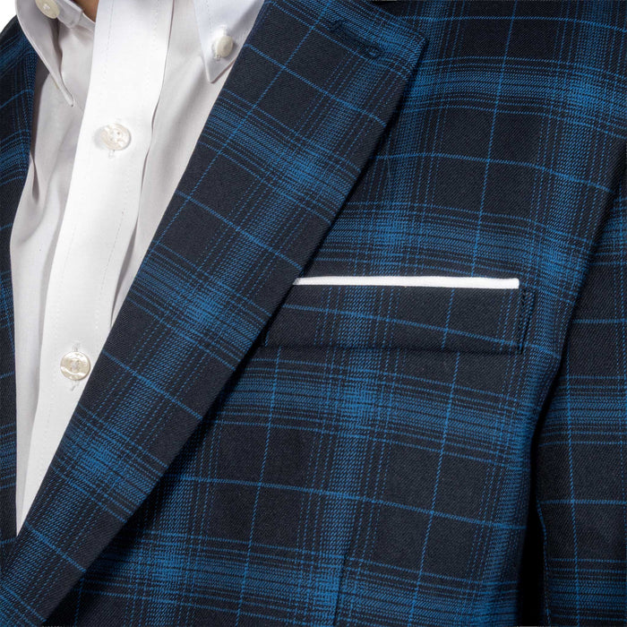 Rock & Roll Denim Men's Indigo Plaid Woven Sport Coat MEN - Clothing - Sport Coats Panhandle