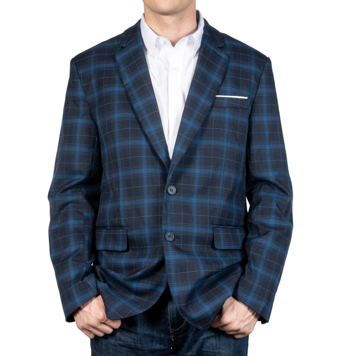 Rock & Roll Denim Men's Indigo Plaid Woven Sport Coat MEN - Clothing - Sport Coats Panhandle