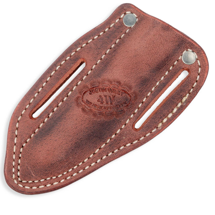 Justin Wiley Carbon Steel Drop Point Knife w/ Leather Sheath