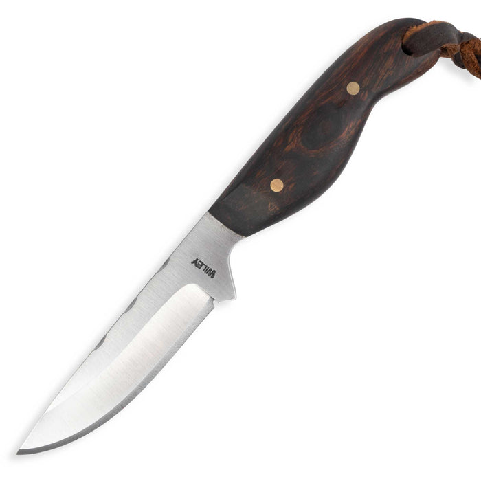 Justin Wiley Carbon Steel Drop Point Knife w/ Leather Sheath