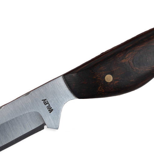 Justin Wiley Carbon Steel Drop Point Knife w/ Leather Sheath Knives Justin Wiley