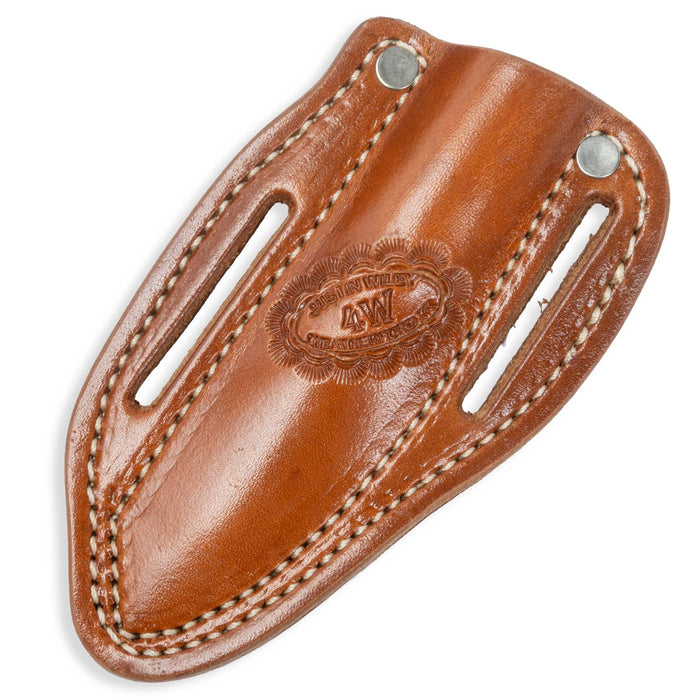 Justin Wiley Carbon Steel Drop Point Knife w/ Leather Sheath