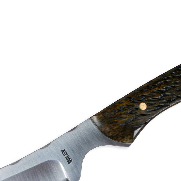 Justin Wiley Carbon Steel Skinner Knife w/ leather sheath Knives Justin Wiley