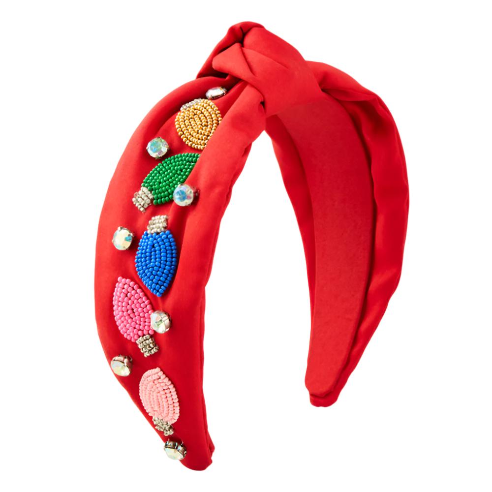 Mud Pie Christmas Lights Beaded Headband WOMEN - Accessories - Hair Accessories Mud Pie   