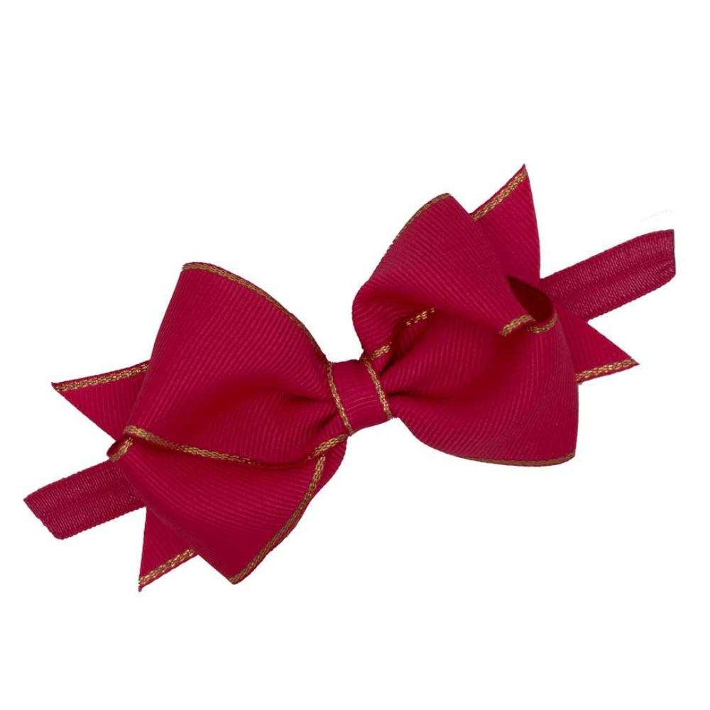 Mud Pie Red Christmas Bow Headband